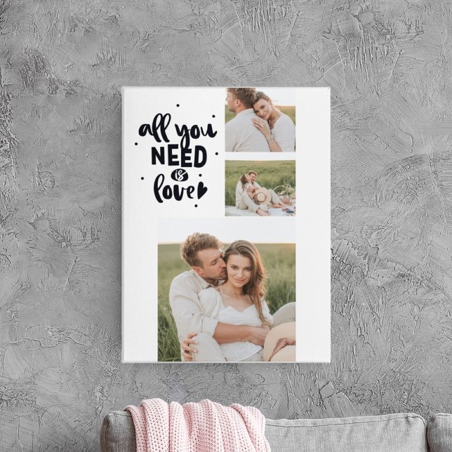 Collage Couple Foto & Alles, was Sie brauchen, ist Leinwanddruck (Von Creator hochgeladen)