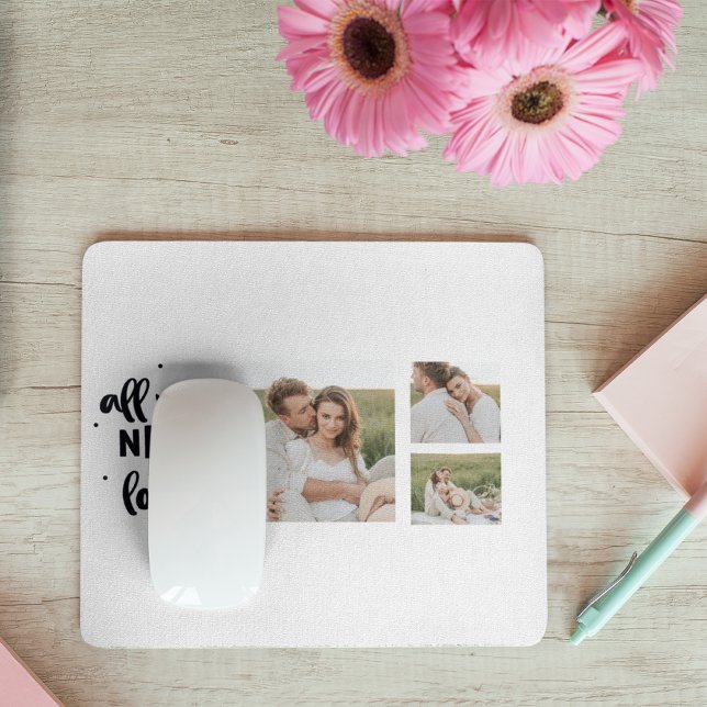 Collage Couple Foto & Alles, was Sie brauchen, ist Mousepad (Von Creator hochgeladen)