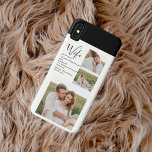 Collage Couple Foto & Lovely Romantic Ehefrau Gift Case-Mate iPhone Hülle<br><div class="desc">Collage Couple Foto & Lovely Romantic Ehefrau Gift</div>