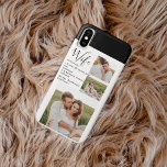 Collage Couple Foto & Lovely Romantic Ehefrau Gift Case-Mate iPhone Hülle<br><div class="desc">Collage Couple Foto & Lovely Romantic Ehefrau Gift</div>