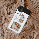 Collage Couple Foto & Lovely Romantic Ehefrau Gift Case-Mate iPhone Hülle<br><div class="desc">Collage Couple Foto & Lovely Romantic Ehefrau Gift</div>