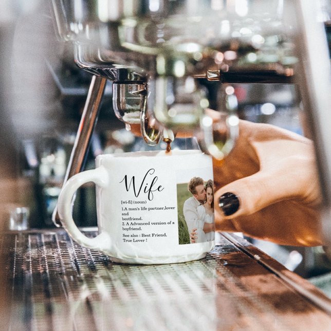 Collage Couple Foto & Lovely Romantic Ehefrau Gift Espressotasse (Von Creator hochgeladen)