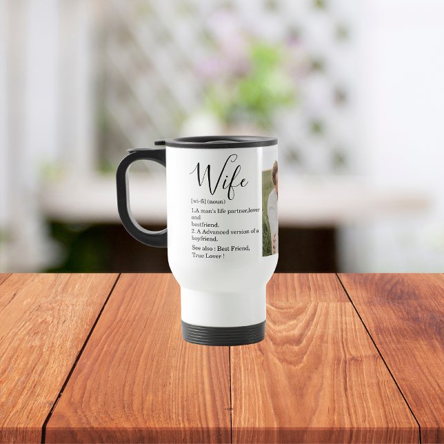 Collage Couple Foto & Lovely Romantic Ehefrau Gift Reisebecher (Von Creator hochgeladen)