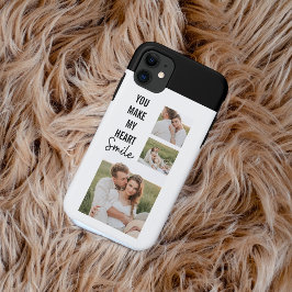 Collage Couple Foto & Lovely Romantic Quote Case-Mate iPhone Hülle