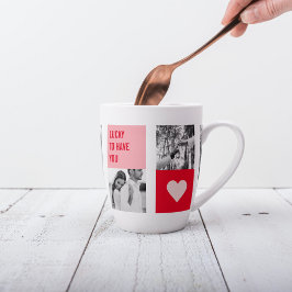 Collage Couple Foto | Moderne Valentingeschenke Milchtasse