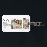 Collage Couple Foto & Romantic Family Gift Gepäckanhänger<br><div class="desc">Collage Couple Foto & Romantic Family Gift</div>