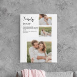Collage Couple Foto & Romantic Family Gift Leinwanddruck<br><div class="desc">Collage Couple Foto & Romantic Family Gift</div>