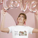 Collage Couple Foto & Romantic Family Gift T-Shirt<br><div class="desc">Collage Couple Foto & Romantic Family Gift</div>