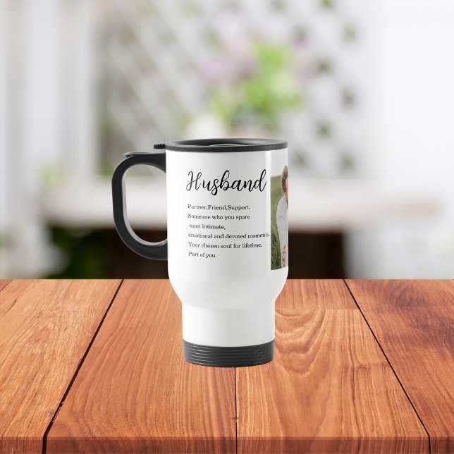 Collage Couple Foto & Romantic Husband Liebe Gesch Reisebecher (Von Creator hochgeladen)