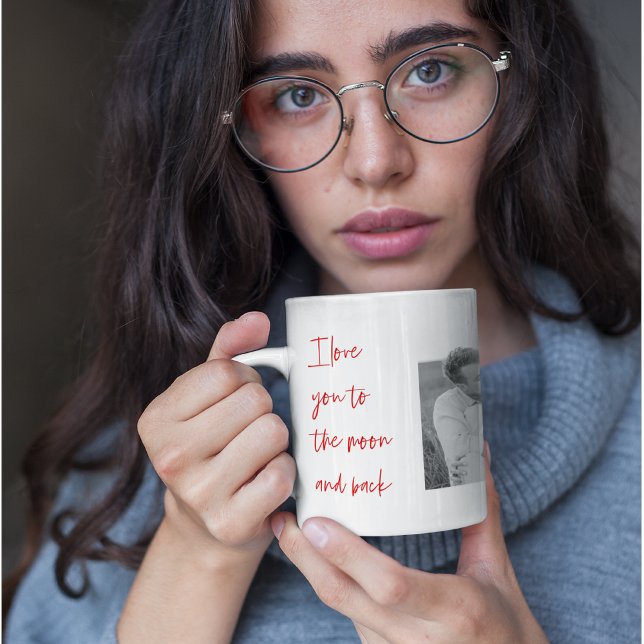 Collage Couple Foto & Romantic Quote Liebe Sie Tas Tasse (Von Creator hochgeladen)