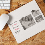 Collage Couple Foto & Romantisches Zitat zum Mond Mousepad<br><div class="desc">Collage Couple Foto & Romantisches Zitat zum Mond</div>