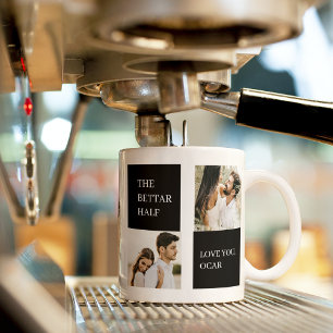 Collage Couple Foto   Valentingeschenk Tasse