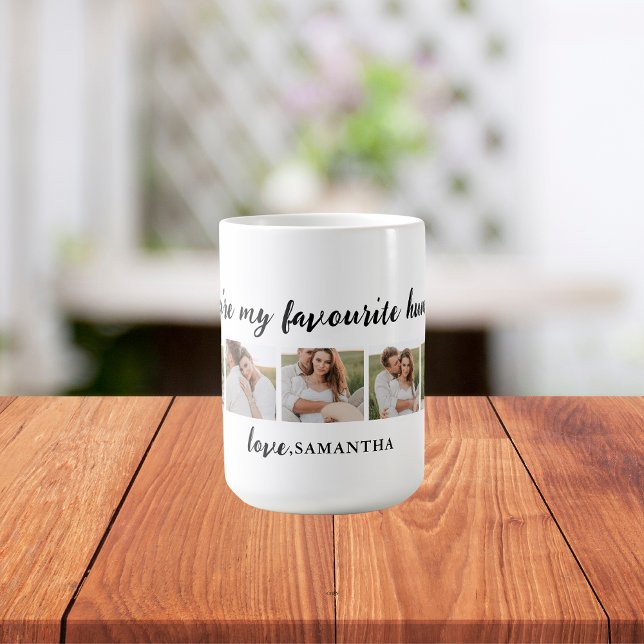 Collage Couple Foto & You sind meine Lieblingsmens Kaffeetasse (Von Creator hochgeladen)