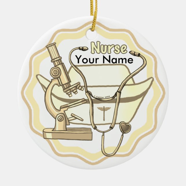 Collage custom Nurse Ornament (Vorne)