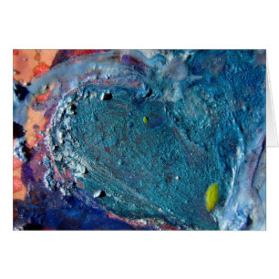 Collage de Crayon fondu Abstrait du coeur