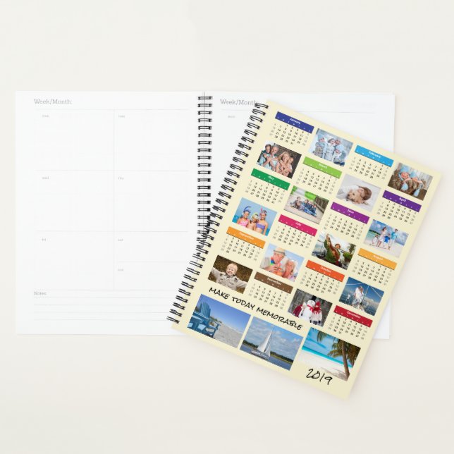 Collage de photos 2019 | Nom/message personnel (Devant avec enveloppe)