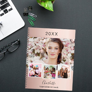 Collage de photos de blush or rose rendez-vous 202