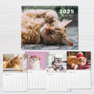 Collage de photos de chats Calendrier moderne 2025