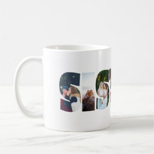 Collage de photos de soeurs Mug