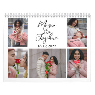 Collage de photos en couple Calendrier de la Saint