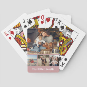 Collage de photos familiales Cartes de jeu classiq