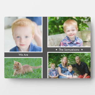 Collage de photos familiales Plaque avec de l'Ease