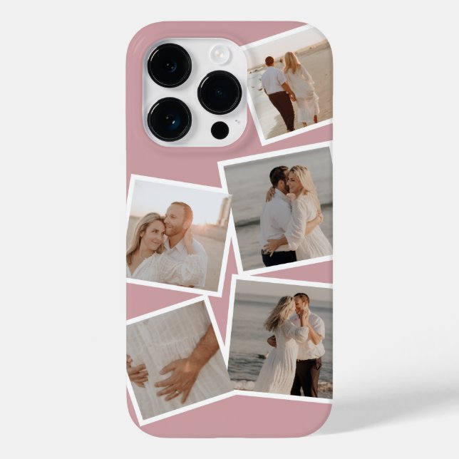 Collage de photos minime Iphone 14 Coque (Verso)