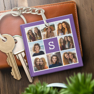 Collage de photos personnalisé avec monogramme Aub