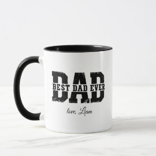 Collage de photos personnalisé Meilleur Papa Mug N