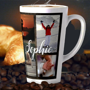 Collage de photos personnalisé Tall Latte Mug