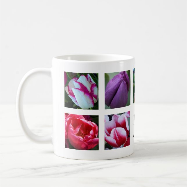Collage de tulipes #1 Mug (Gauche)