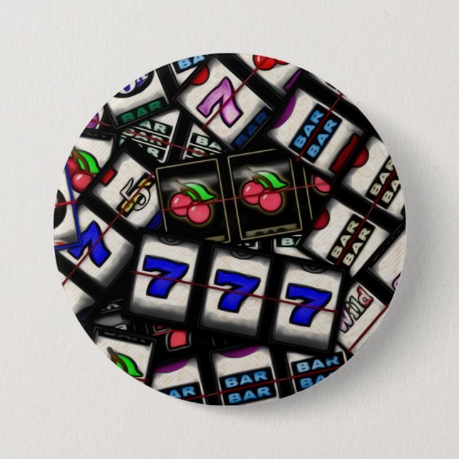 Collage der Spielautomat-Spulen Button (Vorderseite)