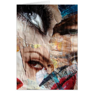 Collage des yeux et des lèvres, Salutation blanche