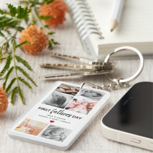 Collage d'images de première Fête des pères simple