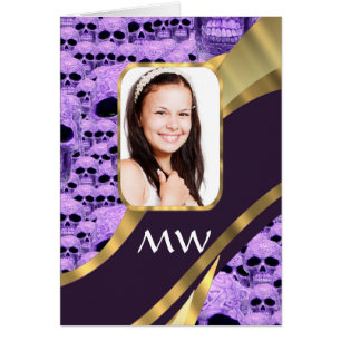 Collage du crâne pourpre