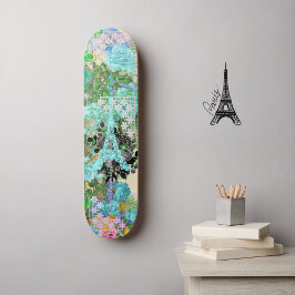 Collage & Eiffelturm Skateboard