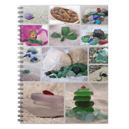 Collage en verre marin - carnet