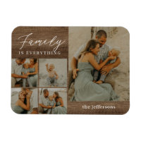 Collage familial Rustique moderne Magnet personnal