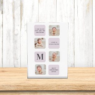 Collage Foto & Beste Oma je Bestes Lila Geschenk