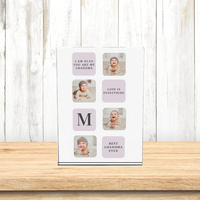 Collage Foto & Beste Oma je Bestes Lila Geschenk (Von Creator hochgeladen)