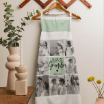 Collage Foto Beste Opa je Pastete Minze Geschenk Schürze<br><div class="desc">Dieses wunderschöne Collage Foto ist der perfekte Weg, um Ihre Liebe für Ihren Großvater zum Ausdruck zu bringen. Mit der herzlichen Botschaft "We Liebe you Großpa" in elegantem Schriftzeichen vor einem beruhigenden pastellfarbenen Pfefferminzhintergrund erweckt dieses Stück die Wärme und Zuneigung, die Sie für Ihren Großvater spüren. Das Collage Design erlaubt...</div>