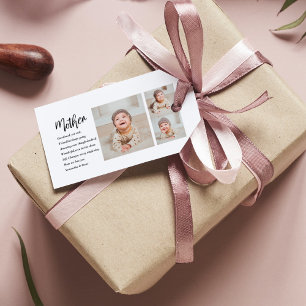 Collage Foto & Bestes Mutterquote Schönes Geschenk Geschenkanhänger