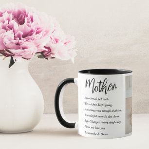 Collage Foto & Bestes Mutterquote Schönes Geschenk Tasse