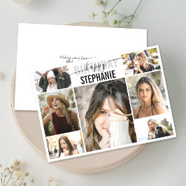 Collage | Foto Custom Birthday Grußkarte