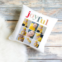 Collage Foto | Farbenfrohe Weihnachtsgeschenke Kissen