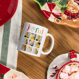 Collage Foto | Farbenfrohe Weihnachtsgeschenke Tasse