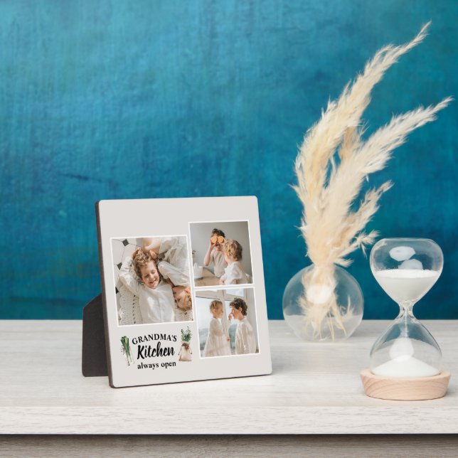Collage Foto & Großküche ist immer geöffnet Fotoplatte (InSitu)