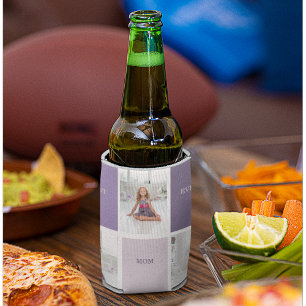 Collage Foto Lila Beste Mama je Geschenk Dosenkühler