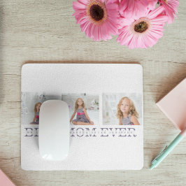 Collage Foto Lila Beste Mama je Geschenk Mousepad