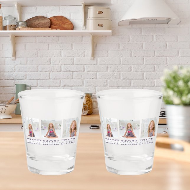 Collage Foto Lila Beste Mama je Geschenk Schnapsglas (Von Creator hochgeladen)